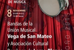 Bandas Unión Musical  Vega de San Mateo  y Agrupación Cultural Musical Barahona de Lomo Blanco