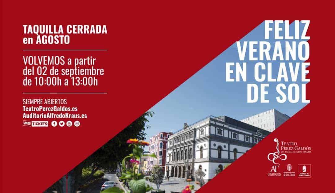 Imagen noticia - La taquilla del Teatro Pérez Galdós cierra en agosto