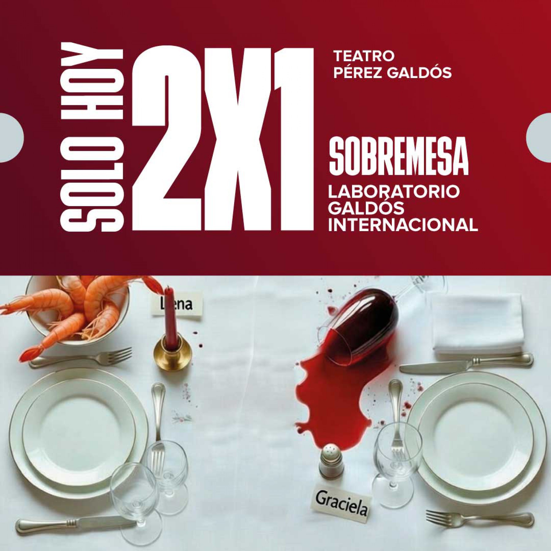 🎟️ ¡Llamada para sentarte a la mesa: 2x1 en ‘Sobremesa’! 💥